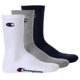 thumbnail image 1 of Champion Unisex Calcetines, 3 Pares - Crew Socks Basic Azul/Blanco/Gris EU 35-38, 1 of 7