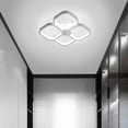 thumbnail image 6 of ADISUN White Modern Led Ceiling Light Fixtures, Square Design Creative LED Ceiling Lamp Lighting Fixtures for Bedroom Kitchen Office Corridor Aisle (Cool White,6000K), 6 of 8