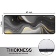 thumbnail image 5 of Kitchen Rugs Sets Of 2,Black and Gold Marble Glitter Splashes Pattern Anti Fatigue Kitchen Mat Rugs Non Slip Washable,Decorative Kitchen Floor Mats for Kitchen,Sink,Laundry,17"x47"+17"x47", 5 of 5