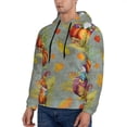 thumbnail image 3 of Daiia Gnomes With Pumpkins for Men's Fashion Hoodies & Sweatshirts with Kangaroo Pocket Hooded Sweatshirt Breathable & Moisture Wicking-Medium, 3 of 7