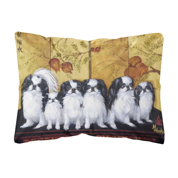 Carolines Treasures MH1060PW1216 Japanese Chin Tea House Canvas Fabric Decorative Pillow, 12H x16W, multicolor