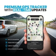 Cube GPS Tracker for Vehicles Magnetic Mount, Up to 1 Year Battery, IP67 Waterproof with Real-Time Location