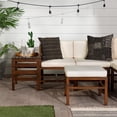 thumbnail image 4 of Acacia Modulaire 7 Pièces - 5 Places + Pouf + table d'Appoint - Marron Foncé, 4 of 24