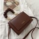 thumbnail image 4 of Mujeres Retro Clásico Pu Pequeño Bolso Cuadrado Correa Ajustable Crossbody Bolsos (Marrón), 4 of 4