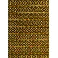 thumbnail image 1 of Ahgly Company Indoor Rectangle Abstract Yellow Modern Area Rugs, 3' x 5', 1 of 4