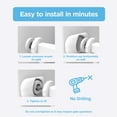 thumbnail image 4 of Perma Pressure Mounted Baby Gate Wall Protectors, Protect Walls & Doorways, 4 Pack, White, 4 of 6