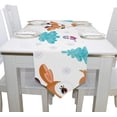 thumbnail image 4 of Coolnut Table Runner 13"x90", Cute Deer Animals Trees Washable Table Cloth Runner for Holiday Home Wedding Table Top Decoration, 4 of 5
