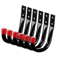thumbnail image 4 of 6 ganchos de garaje de hierro resistente que ahorran espacio, prácticos y resistentes ganchos de pared para colgar cables, cestas, bicicletas y patio. Rojo, 4 of 8