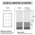 thumbnail image 2 of NANWEI Cortinas Blackout con Aislamiento T&eacute;rmico para Rec&aacute;mara Ventana, con Ojales en la Parte Superior, Suave 100% Poli&eacute;ster Tela Impermeable, Reducci&oacute;n Ru, 2 of 7