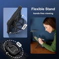 thumbnail image 2 of SaniMore Case for Samsung Galaxy Tab A7 Lite 8.7 inch 2021 Model (SM-T220/T225), Shockproof Shoulder Strap 360° Rotating Handle Bracket Pencil Holder Tri-layer Hybird Anti-drop Kids Shell, Black, 2 of 9