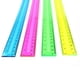 thumbnail image 1 of Reglas de plástico transparente duradero para la escuela, el hogar y la oficina, colores surtidos, irrompibles, de 12 pulgadas, paquete de 4, 1 of 3