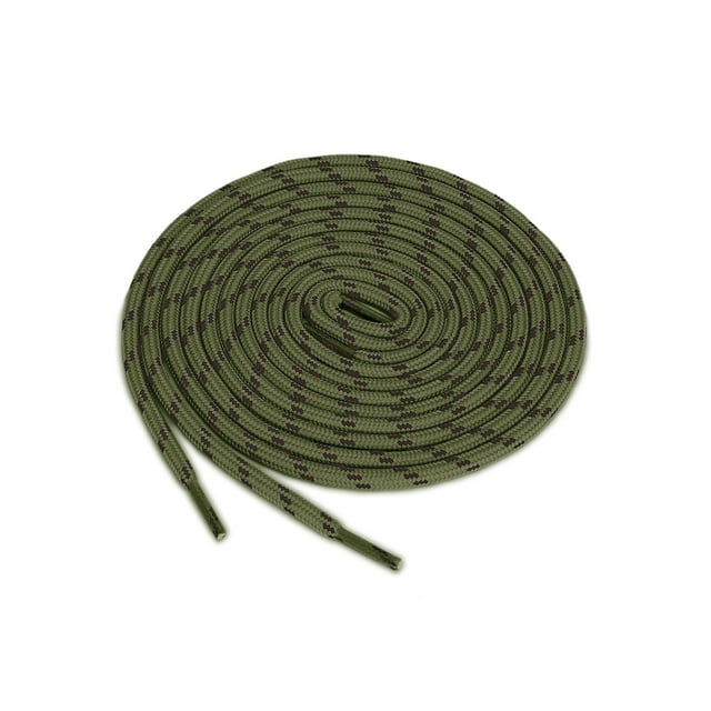 INSPIRE CHIC 3 Paires Lacets Ronds Antidérapants Résistants à l'Usure pour Bottes pour la Randonnée la Marche Chaussures d'Extérieur Vert Armée Brun 140cm / 55.11 Pieds