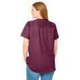 thumbnail image 2 of Woman Within Plus Size Pintucked Half-Button Tunic, 2 of 3