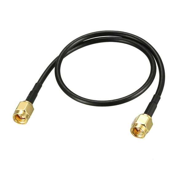 Uxcell SMA Male to SMA Male Coaxial Cable 50 ohm 1-feet RG174
