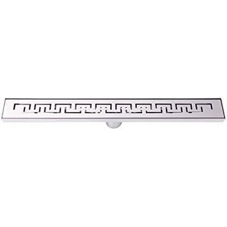 

BNLD36C03 36 Inch 304 Stainless Steel Rectangular Shower Floor Drain With Base Kit Line Design