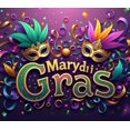 thumbnail image 3 of LUUFILx Mardi Gras Mask Banner Happy Celebrations Backdrop Party Decorations Festival Supplies Photography Props Event Decor Colorful Fiesta Background, 3 of 7