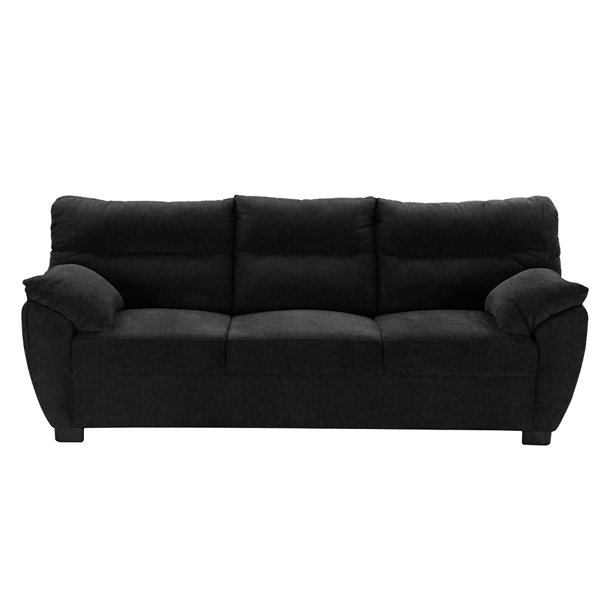 Sofá Dicasa Monza 3 Plazas Negro para Sala