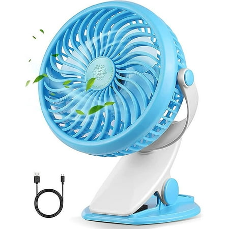 

On Fan Rechargeable Usb Desk Fan Silent Powerful 3 Speeds 360 Rotation Ultra Gift