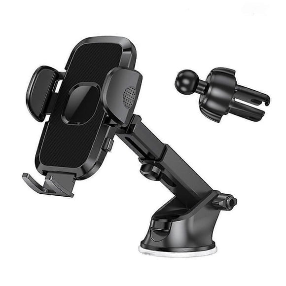 Car Phone Holder 3 in 1 Car Phone Holder Suction Cup Car Phone Holder 360 Degree Rotation Universal for Dashboard Compatible with iPhone Samsung Huawe