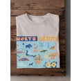thumbnail image 3 of North Dakota State Tourist Map T-Shirt Men -Image by Shutterstock, Male 4X-Large, 3 of 4