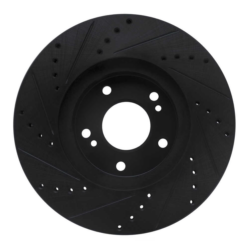 Dynamic Friction Company 633-68005R DFC Brake Rotor - Drilled And Slotted - Black
