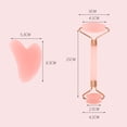 thumbnail image 2 of Rodillo de cristal en polvo para masaje facial, palo de belleza sin jade, de doble cabezal, para levantar la cara, para relajar el corazón y raspar, 2 of 3