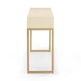thumbnail image 3 of Pemberly Row Contemporary Accent Cream Shagreen Console Table, 3 of 5