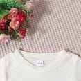 thumbnail image 6 of UngA Baby Boy Clothes Summer Outfits Short Sleeve Mamas Boy Embroidery Infant Waffle Romper Shorts Set (White,12-18 Months), 6 of 7
