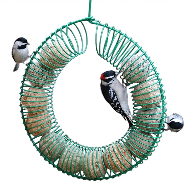 Alimentador Colgante Para Pájaros, Diseño De Corona En Espiral Redonda, Alimentador Para Alimentar Ardillas, Pájaros Cateissary PT002189-00