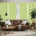 thumbnail image 2 of Ambesonne Geometric Window Curtains, Vortex Whirlpool Motif, Each 28" W x 84" L, Apple Green White, 2 of 5