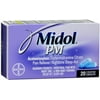 Midol PM Pain Reliever/Nighttime Sleep-Aid Coated Caplets Maximum Strength 20 Caplets (Pack of 3)