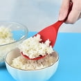 thumbnail image 2 of Rice Spoon Thickened Hanging Hole Easily Cleaning Translucent Silicone Pan Cooking Tools for Home Use, 2 of 6
