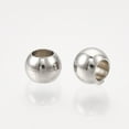 thumbnail image 2 of Non-Tarnish 304 Stainless Steel Beads Round Stainless Steel Color 4x3mm Hole: 2mm DIY, 2 of 2