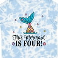 thumbnail image 4 of Inktastic 4th Birthday Mermaid Tail Girls Girls Toddler T-Shirt, 4 of 5