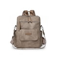 thumbnail image 4 of KKLDOGS PU Leather Backpack Purse for Women Fashion Multipurpose Design Handbag Ladies Shoulder Bags Travel Backpack, 4 of 11