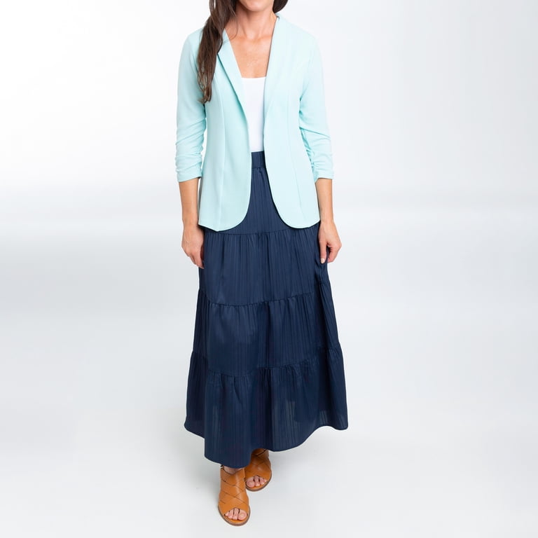 Elsie & Zoey McKay Large Tiered Midnight Maxi Skirt with Pockets Elsie & Zoey McKay Large Tiered Midnight Maxi Skirt with Pockets