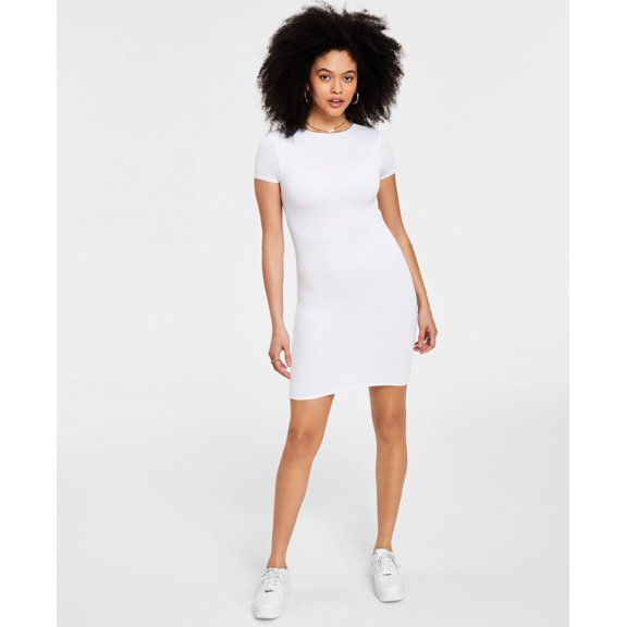 Women's Bodycon Mini Dress Bright White M