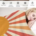 thumbnail image 3 of Chilfamy Sunburst Flannel Throw Blanket for Couch Sofa Bed Camping All Seasons - Soft Plush Lightweight Anti-Pilling Wrinkle Resistant Cozy Blanket 60x80in, 3 of 6