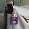 thumbnail image 3 of Bayou Bengals Pentagon Stainless Steel 1oz Mini Flask Key Chain, 3 of 4