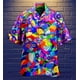 thumbnail image 3 of Camisa hawaiana divertida para hombre, sudadera playera con estampado de gato y música en 3D, camisa de manga corta de diseñador callejero, ropa para hombre de alta calidad, 3 of 5