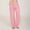 Pink, variant on Babysbule Long Pants for Women Ladies Casual Cotton Linen Drawstring Elastic Waist Long Wide Leg Pants