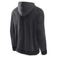 thumbnail image 3 of Men's Fanatics Heather Charcoal Miami Heat Foul Trouble Snow Wash Raglan Pullover Hoodie, 3 of 3