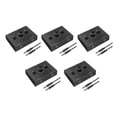 thumbnail image 1 of 5X 3.5mm Audio Switcher, 2 Input 1 Output/1 Input 2 Output Audio Splitter Switcher, One-Key Mute Button,5 * 3.5mm Audio Switch Switcher 5 * 3.5mm Audio Cable,black, 1 of 6