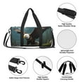 thumbnail image 4 of Defioc Forest River Bald Eagle for Travel Duffle Bag,Weekender Bag Carry On Tote Bags Hospital Bag Large Capacity Sport Gym Bag for Men Women Fit for Trave, Gym,Weekend, 4 of 6