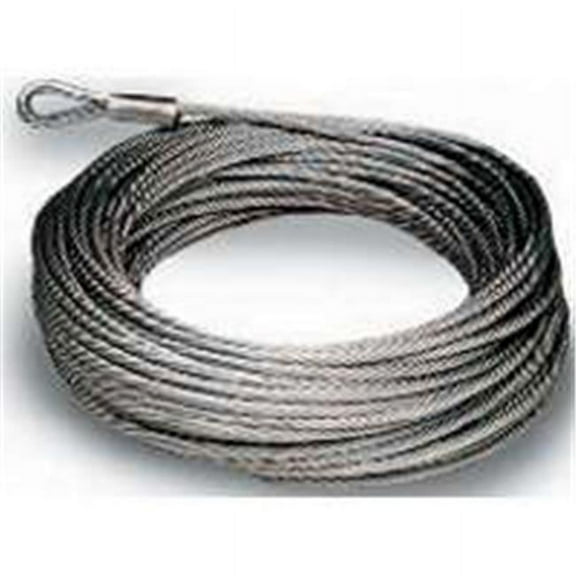BARON 83105/50130 Aircraft Cable, 2620 lb Working Load Limit, 50 ft L, 3/8 in Dia, Galvanized Steel