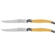 thumbnail image 1 of Cuchillos de Acero Inoxidable LaguioleYellow 2 pzas 23 cm Amarillo Acero Inoxidable Cuchillo para carne., 1 of 3