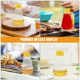 thumbnail image 6 of 2pcs Honey Jars Plastic Honey Bottles Clear Empty Honey Containers Honey Dispenser Squeeze Honey Bottle with Caps Honey holder, 6 of 6