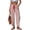Red -BQ17, variant on Womens Faux Linen Striped Barrel Pants Comfy Drawstring Capri Pant Summer Beach Vacation Lounge Trousers with Pockets Dark Blue L