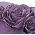 thumbnail image 6 of JWH Romantic Valentine Rose Flower Pillow Covers for Bed Sofa Chair Decoration and Gift in 12x20inch Lilac, 6 of 9