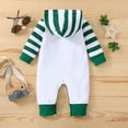 thumbnail image 4 of adviicd Onesie Baby Baby Boy Rompers - Boys Long Sleeve Jumpsuit Rompers Footless Romper Toddler (White,9-12 Months), 4 of 8